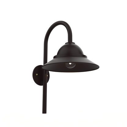 San Francisco - Luminaire mural extérieur montage vers le bas sur canne fond ouvert format moyen - 22499