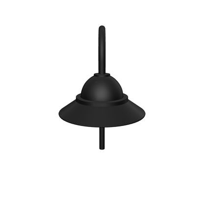 San Francisco - Luminaire mural extérieur montage vers le bas sur canne fond ouvert format moyen - 22499