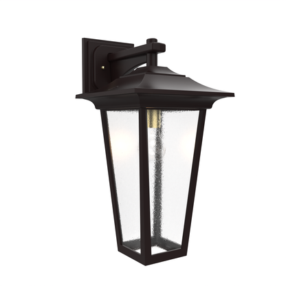 Orleans - Luminaire mural extérieur montage vers le bas fond ouvert format moyen - 22867