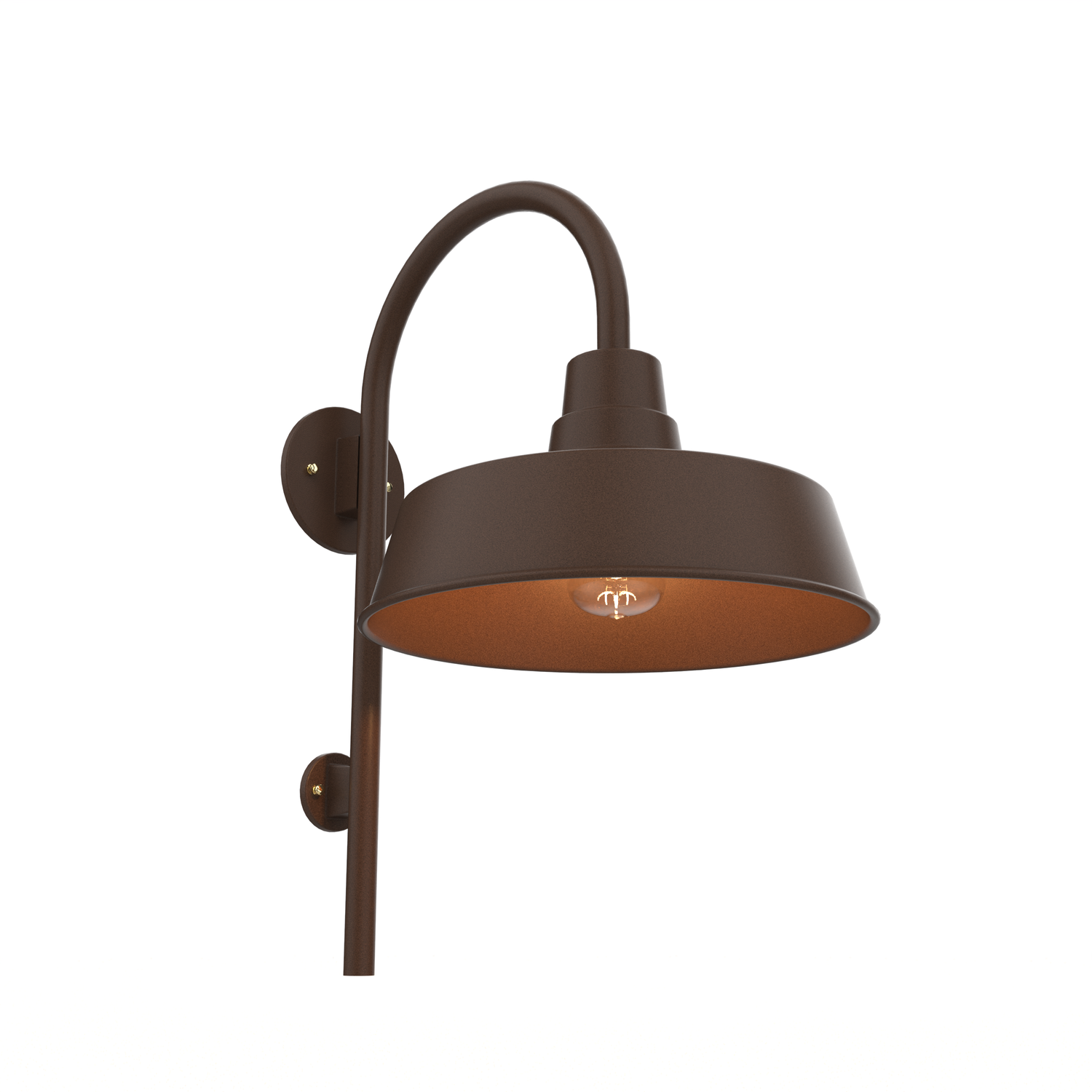 San Francisco - Luminaire mural extérieur montage vers le bas sur canne fond ouvert format moyen - 22999