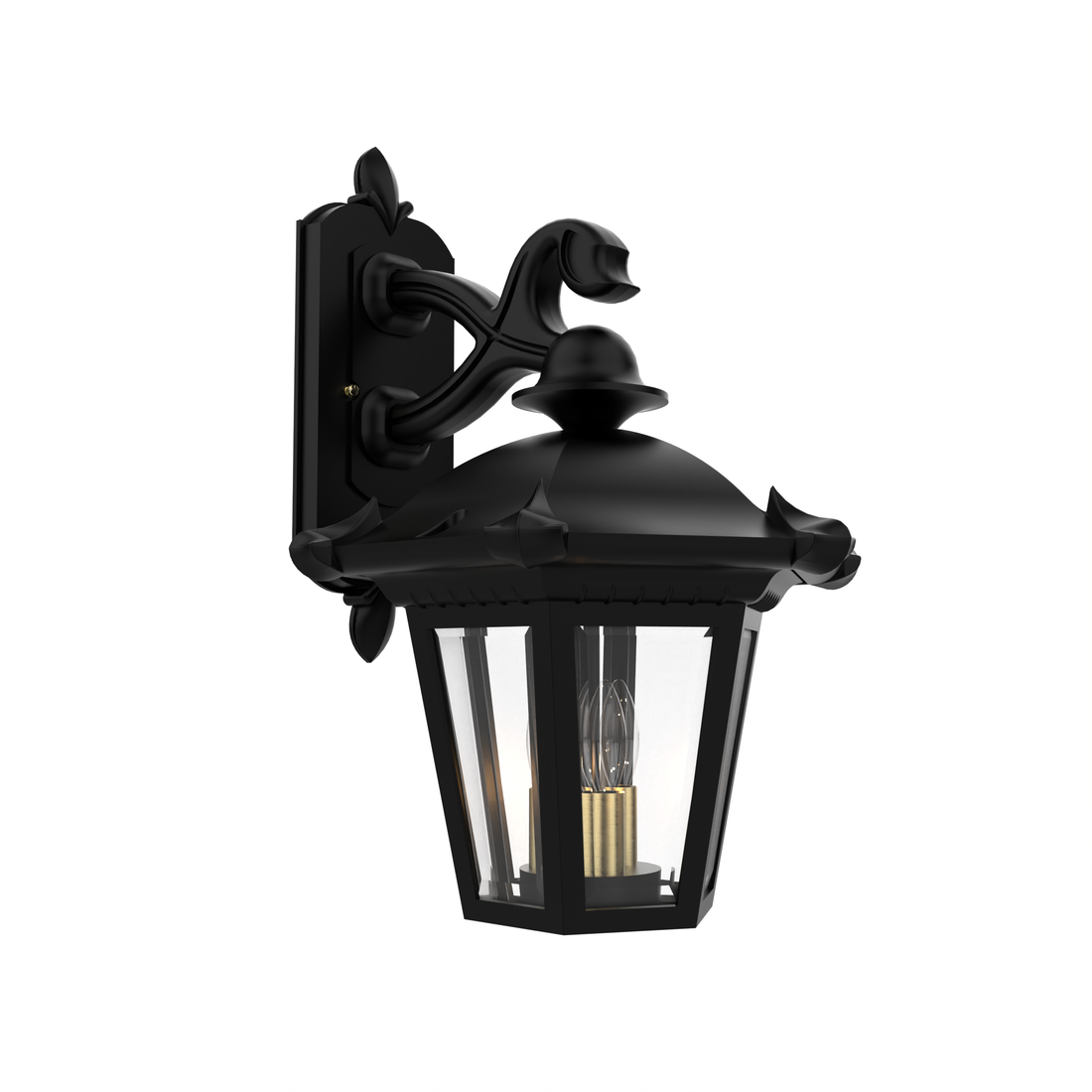 Montpellier - Luminaire mural extérieur montage vers le bas fond ouvert format moyen - 23311