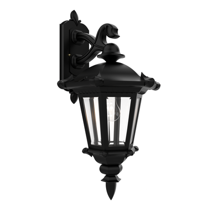 Montpellier - Luminaire mural extérieur montage vers le bas fond fermé format moyen - 23315