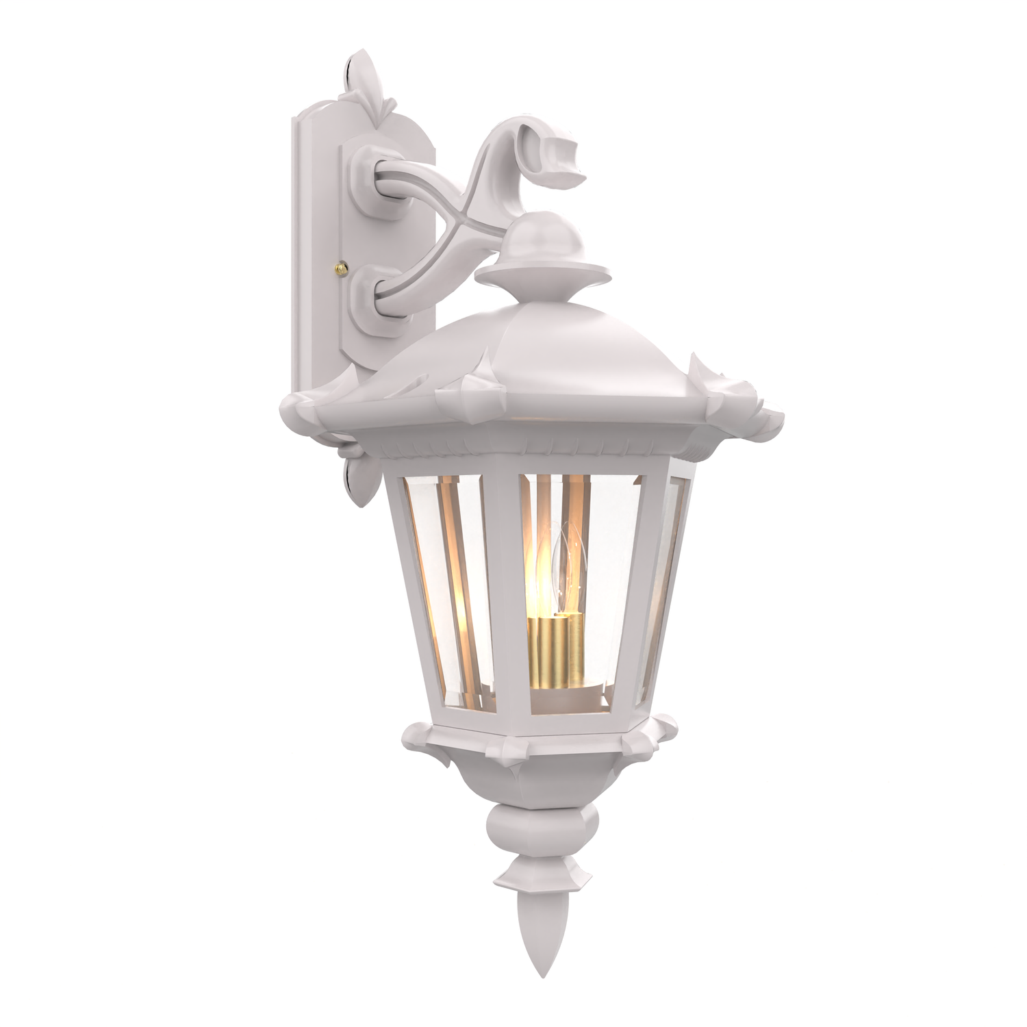 Montpellier - Luminaire mural extérieur montage vers le bas fond fermé format moyen - 23315