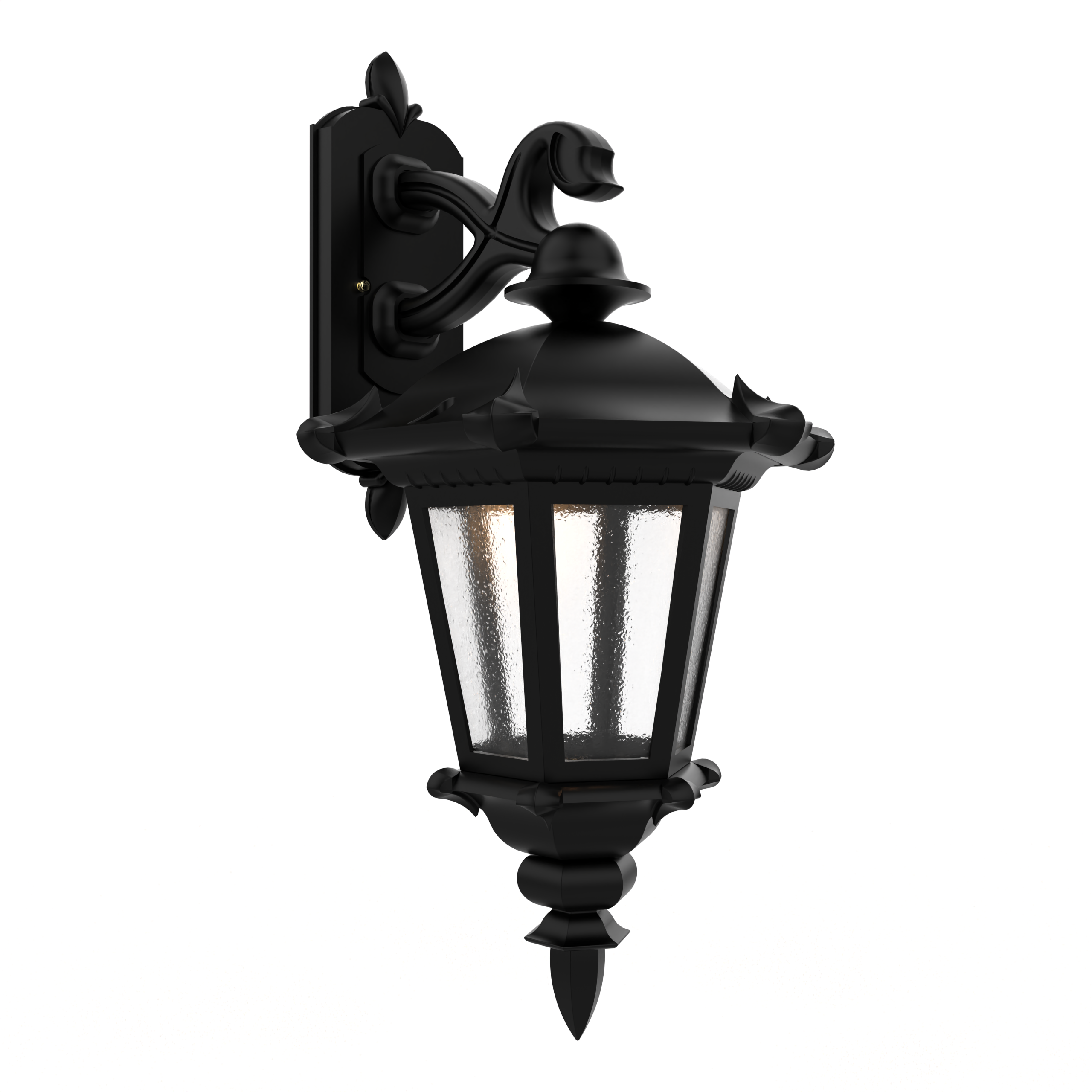 Montpellier - Luminaire mural extérieur montage vers le bas fond fermé format moyen - 23315