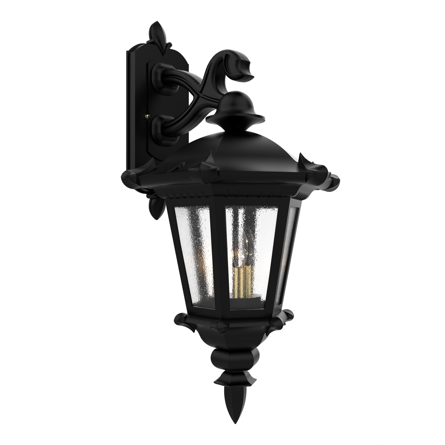 Montpellier - Luminaire mural extérieur montage vers le bas fond fermé format moyen - 23315