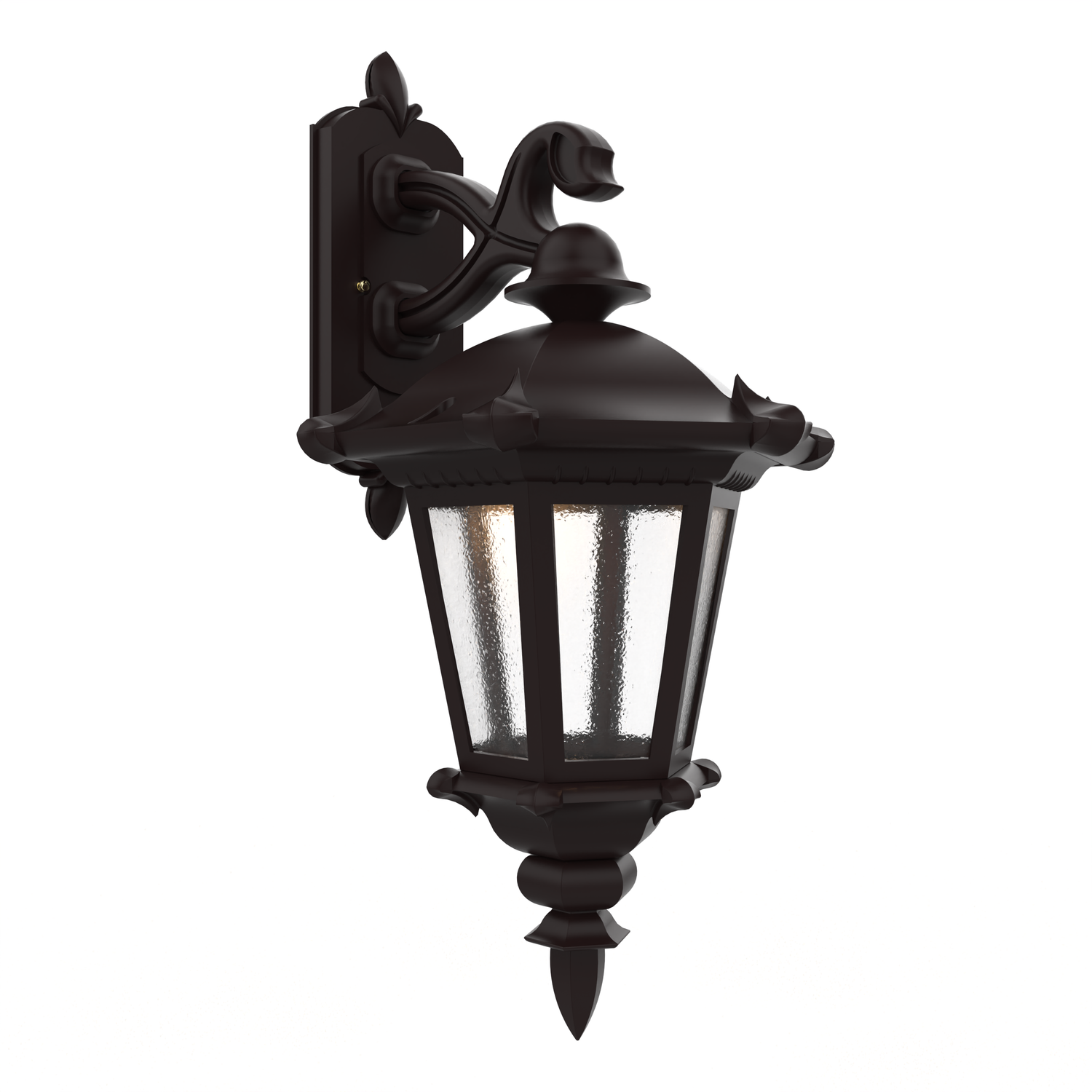 Montpellier - Luminaire mural extérieur montage vers le bas fond fermé format moyen - 23315