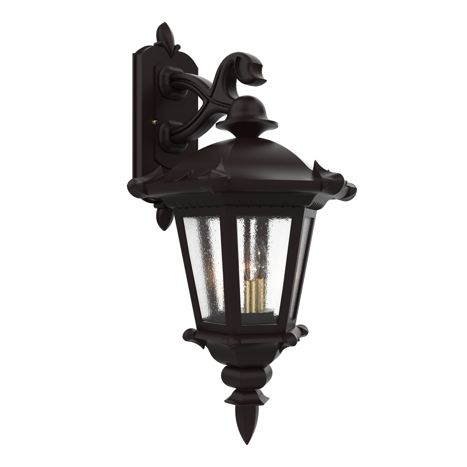 Montpellier - Luminaire mural extérieur montage vers le bas fond fermé format moyen - 23315