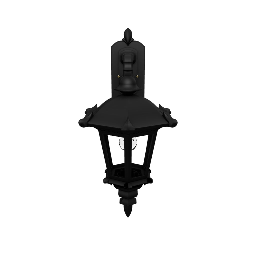 Montpellier - Luminaire mural extérieur montage vers le bas fond fermé format moyen - 23315