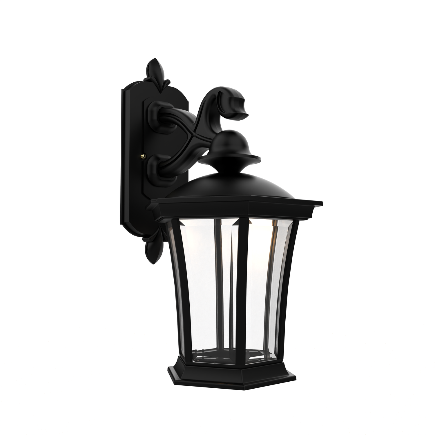 Westminster - Luminaire mural extérieur montage bras décoratif vers le bas fond ouvert format moyen - 23511