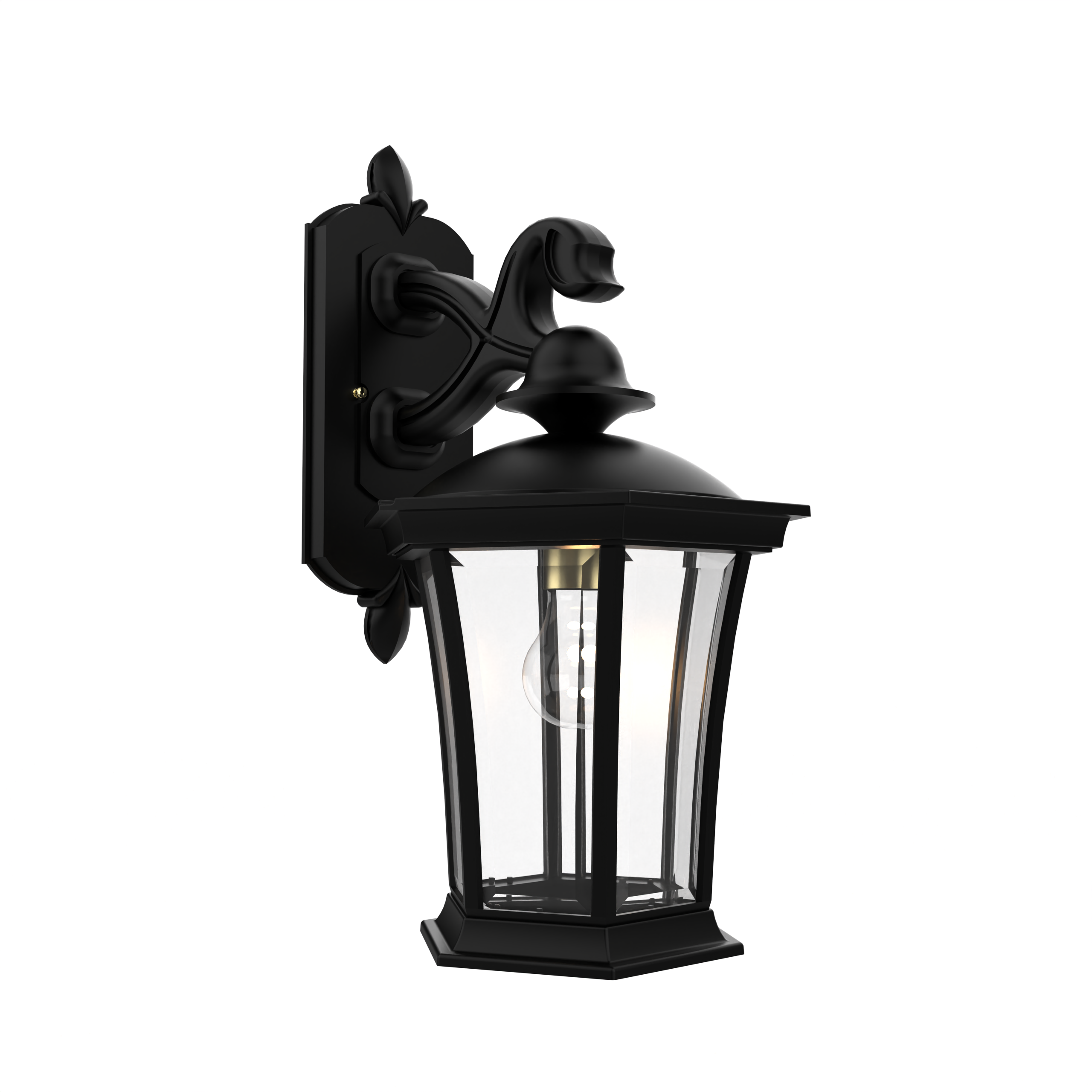 Westminster - Luminaire mural extérieur montage bras décoratif vers le bas fond ouvert format moyen - 23511