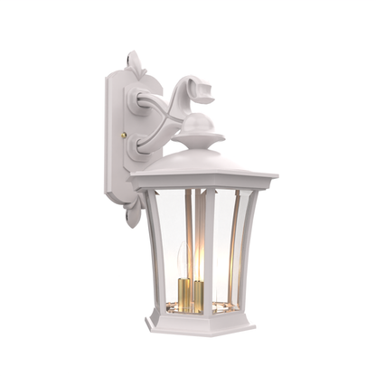 Westminster - Luminaire mural extérieur montage bras décoratif vers le bas fond ouvert format moyen - 23511