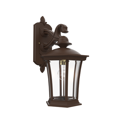 Westminster - Luminaire mural extérieur montage bras décoratif vers le bas fond ouvert format moyen - 23511