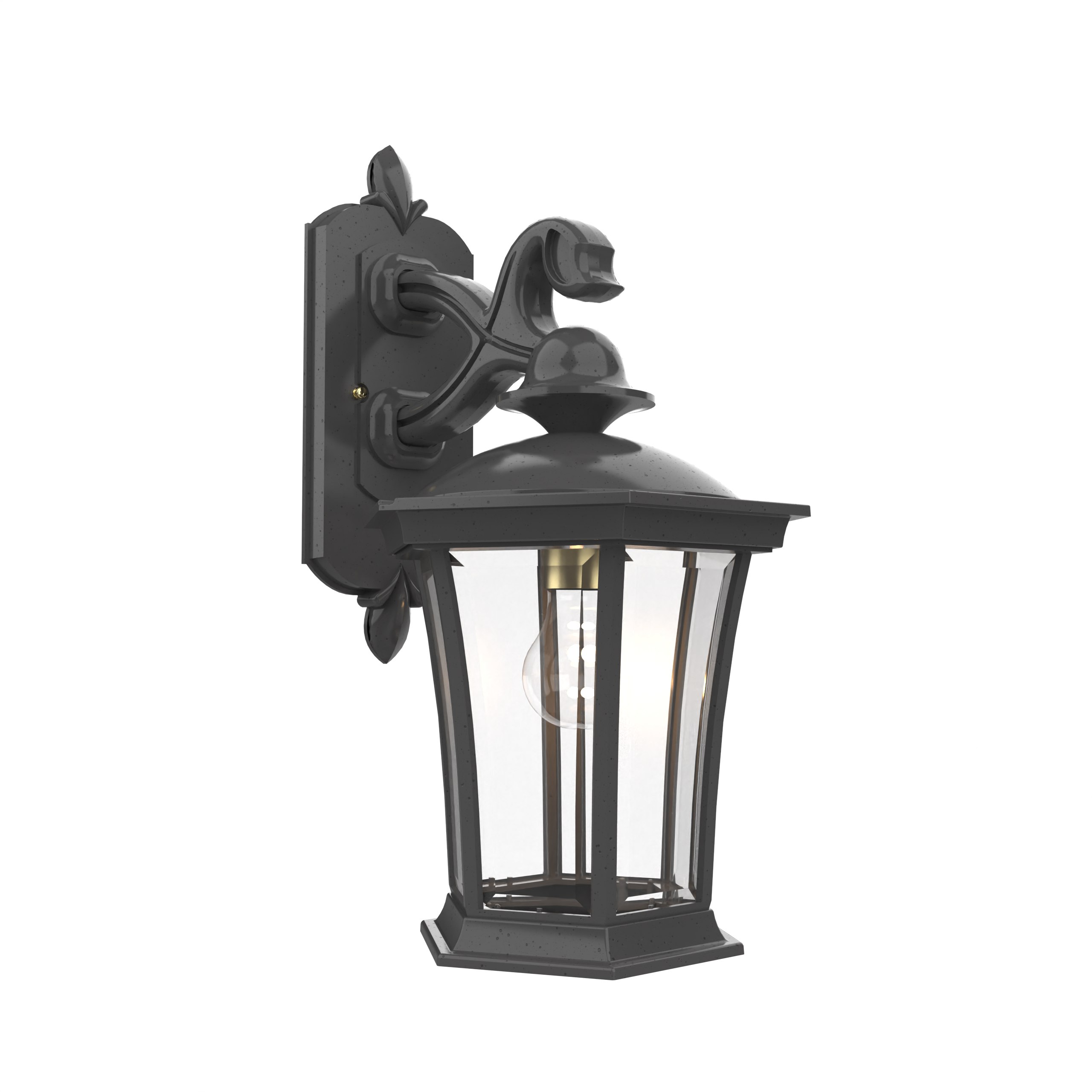 Westminster - Luminaire mural extérieur montage bras décoratif vers le bas fond ouvert format moyen - 23511