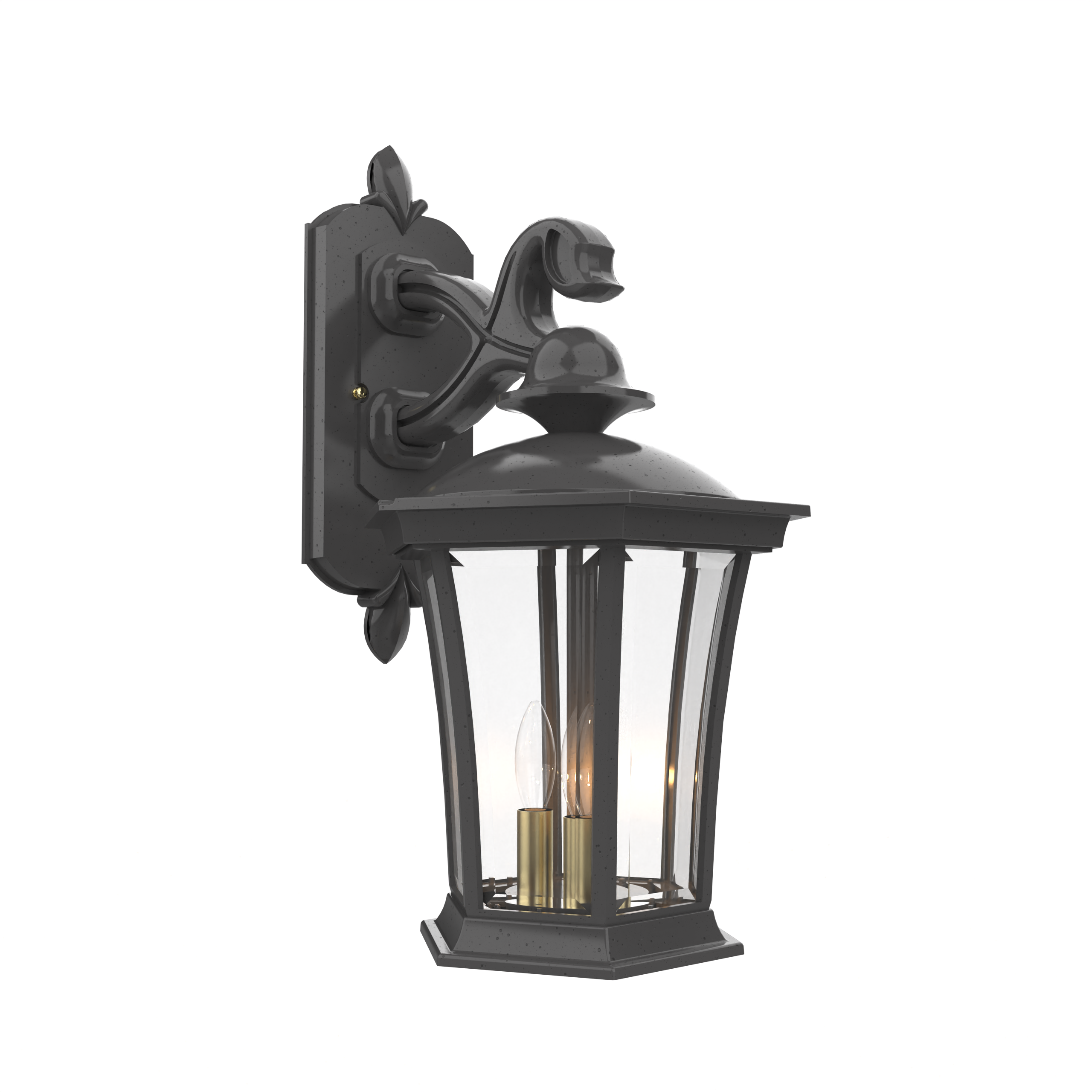 Westminster - Luminaire mural extérieur montage bras décoratif vers le bas fond ouvert format moyen - 23511