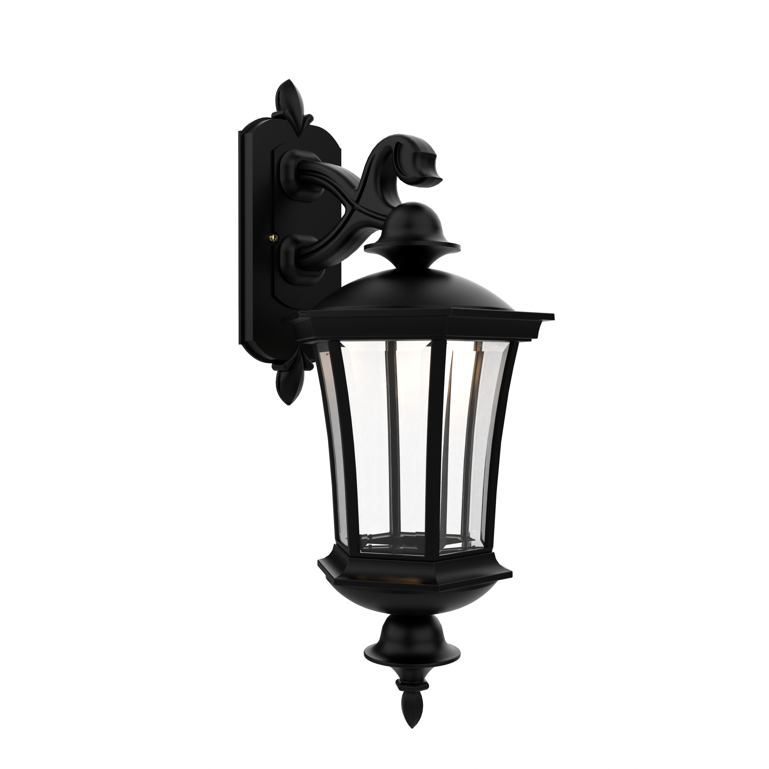 Westminster - Luminaire mural extérieur montage bras décoratif vers le bas fond fermé format moyen - 23515