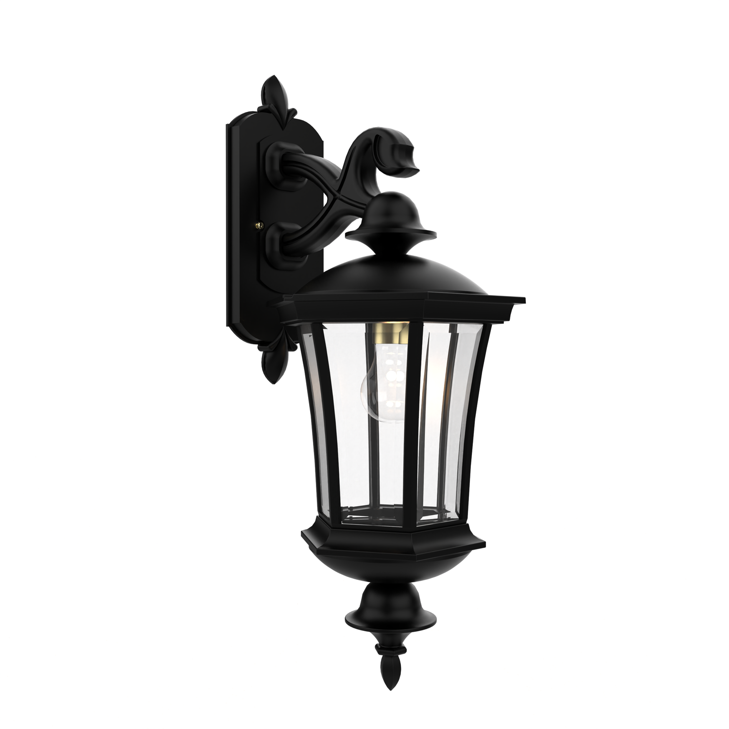 Westminster - Luminaire mural extérieur montage bras décoratif vers le bas fond fermé format moyen - 23515