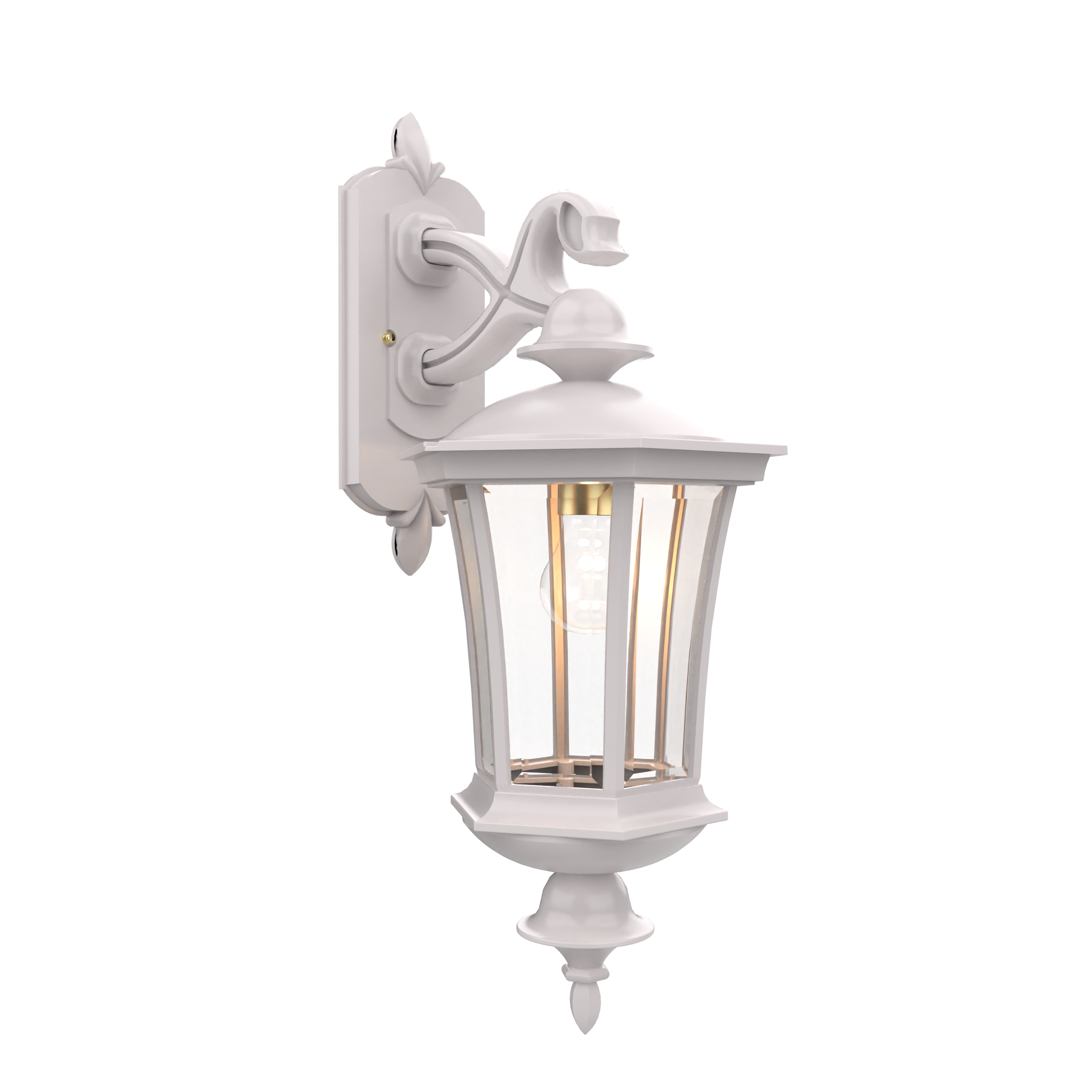 Westminster - Luminaire mural extérieur montage bras décoratif vers le bas fond fermé format moyen - 23515