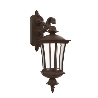 Westminster - Luminaire mural extérieur montage bras décoratif vers le bas fond fermé format moyen - 23515