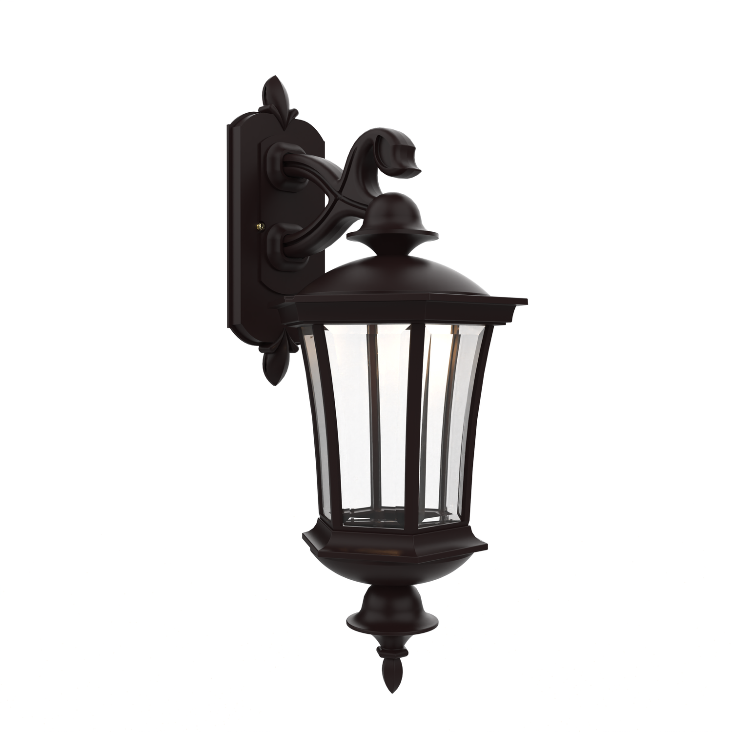 Westminster - Luminaire mural extérieur montage bras décoratif vers le bas fond fermé format moyen - 23515