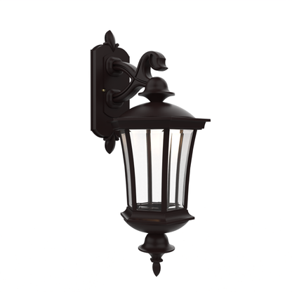 Westminster - Luminaire mural extérieur montage bras décoratif vers le bas fond fermé format moyen - 23515