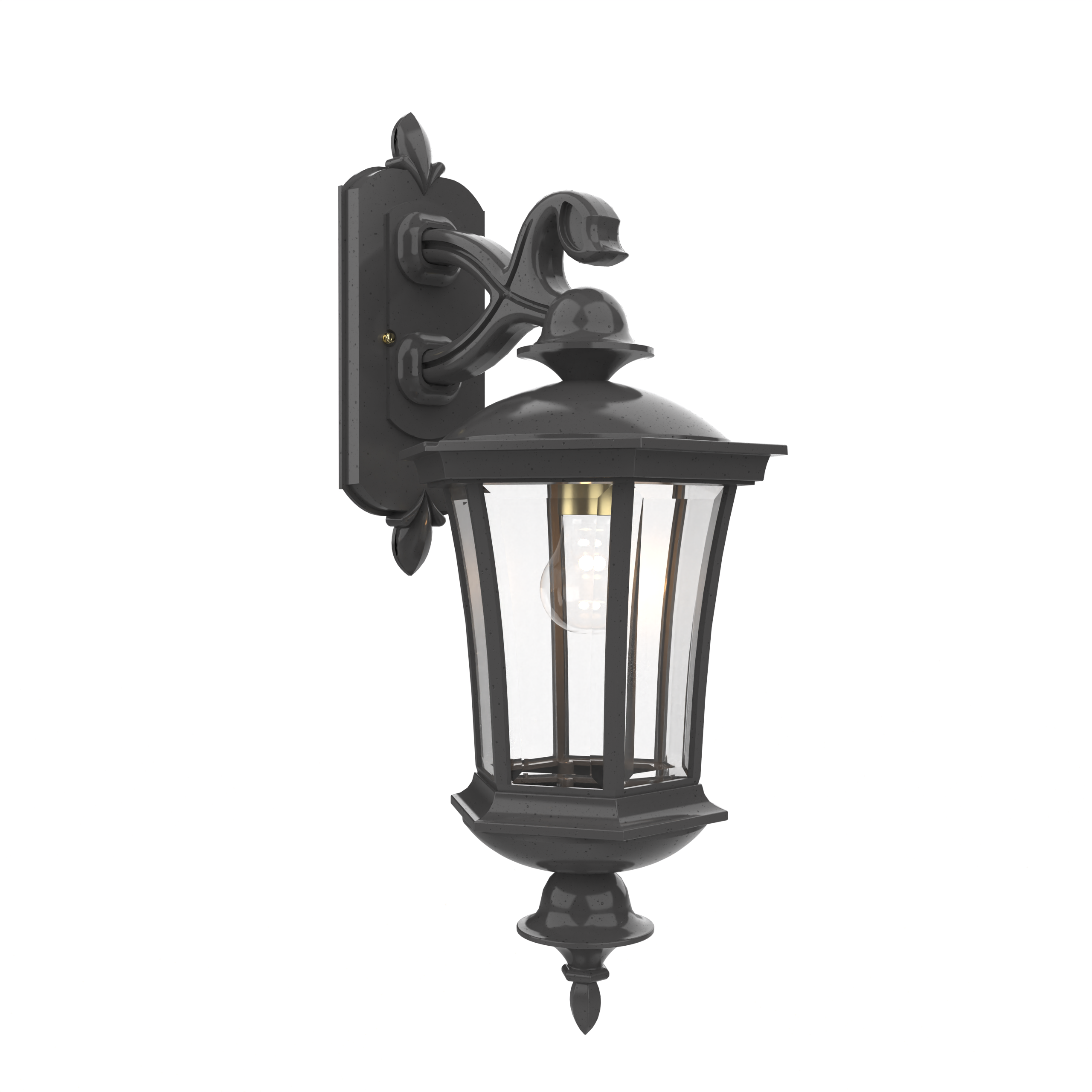 Westminster - Luminaire mural extérieur montage bras décoratif vers le bas fond fermé format moyen - 23515