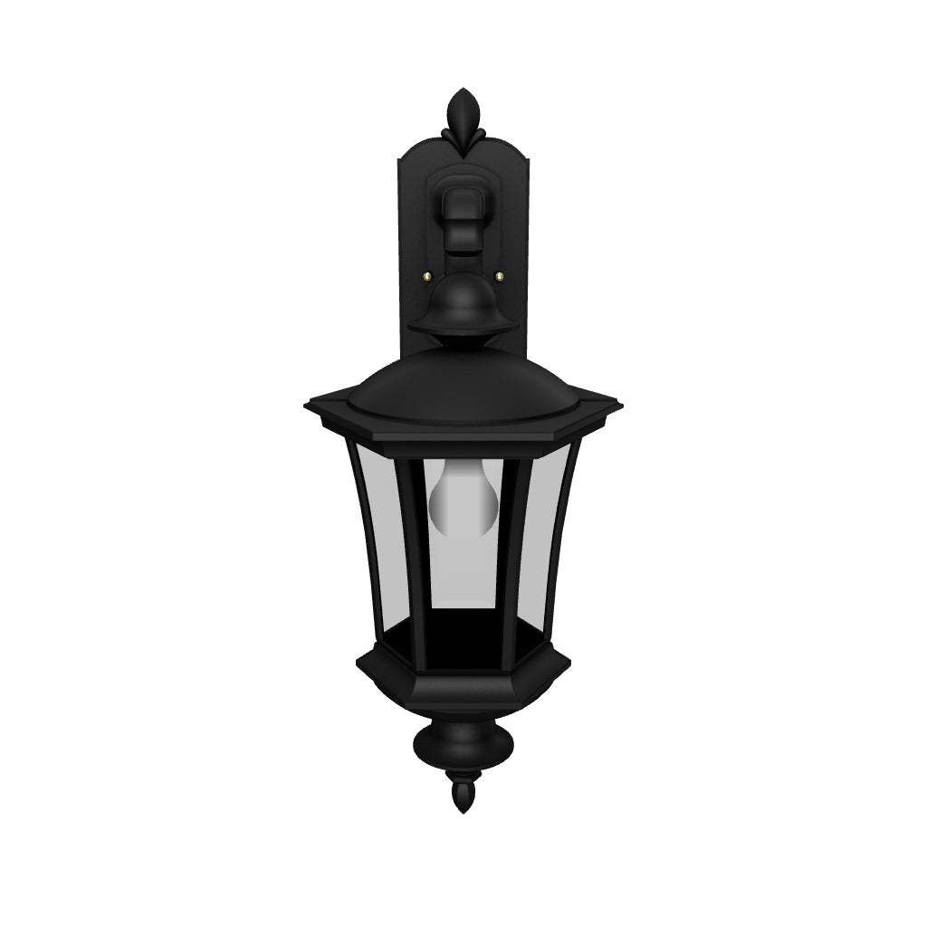 Westminster - Luminaire mural extérieur montage bras décoratif vers le bas fond fermé format moyen - 23515