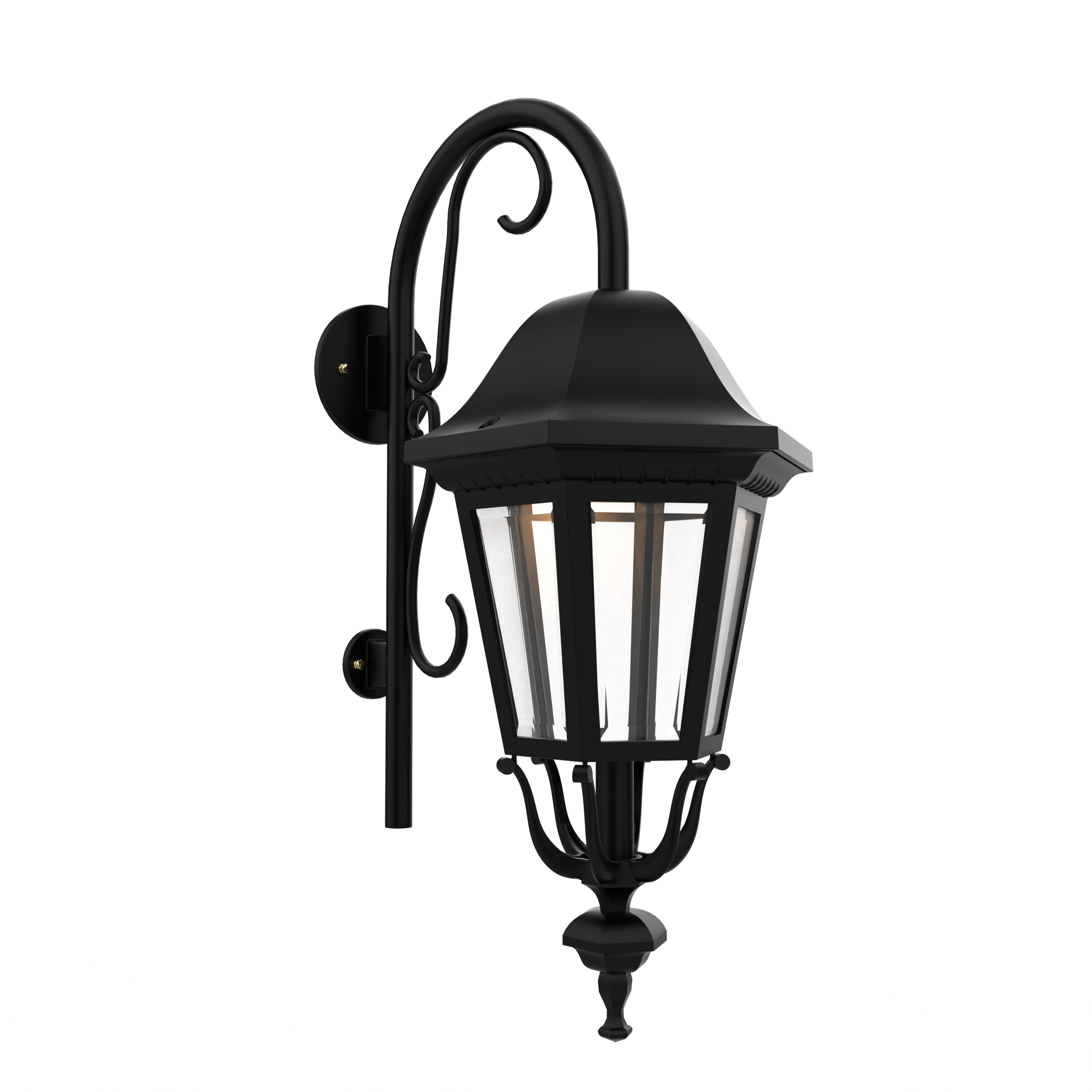 Florence - Luminaire mural extérieur montage vers le bas avec canne fond fermé format moyen - 23798