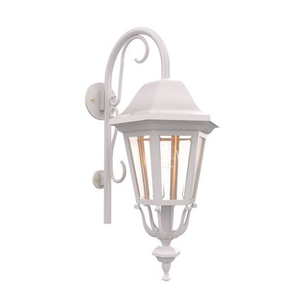 Florence - Luminaire mural extérieur montage vers le bas avec canne fond fermé format moyen - 23798