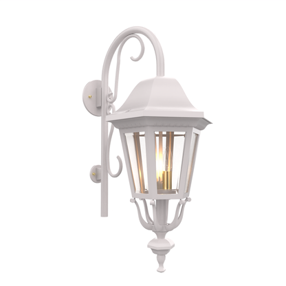 Florence - Luminaire mural extérieur montage vers le bas avec canne fond fermé format moyen - 23798