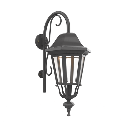 Florence - Luminaire mural extérieur montage vers le bas avec canne fond fermé format moyen - 23798