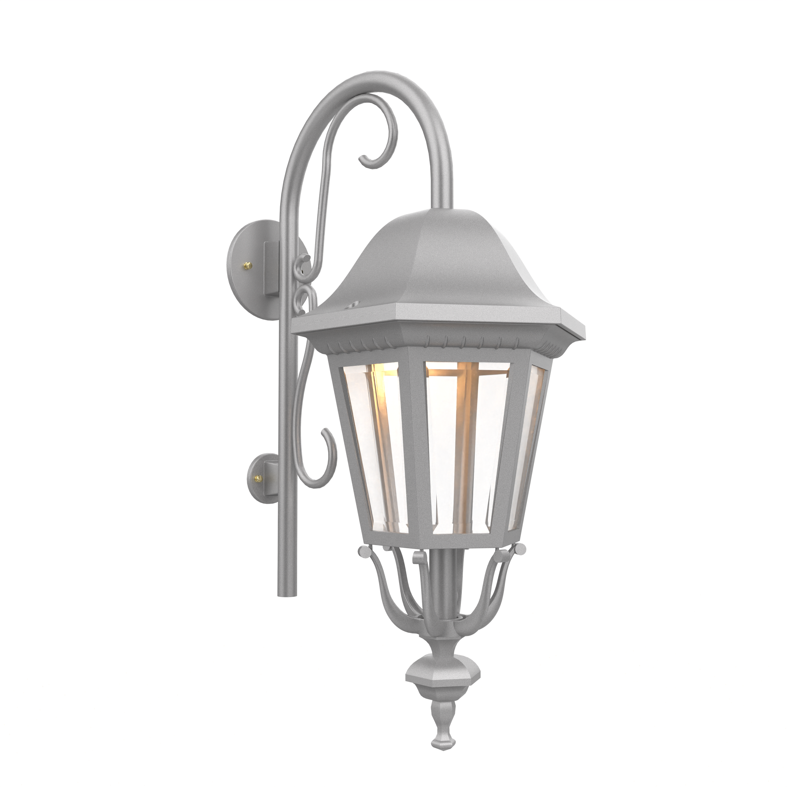 Florence - Luminaire mural extérieur montage vers le bas avec canne fond fermé format moyen - 23798