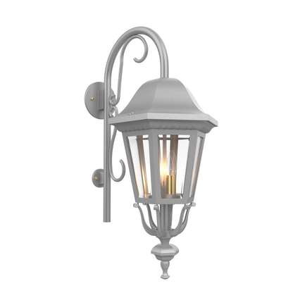 Florence - Luminaire mural extérieur montage vers le bas avec canne fond fermé format moyen - 23798