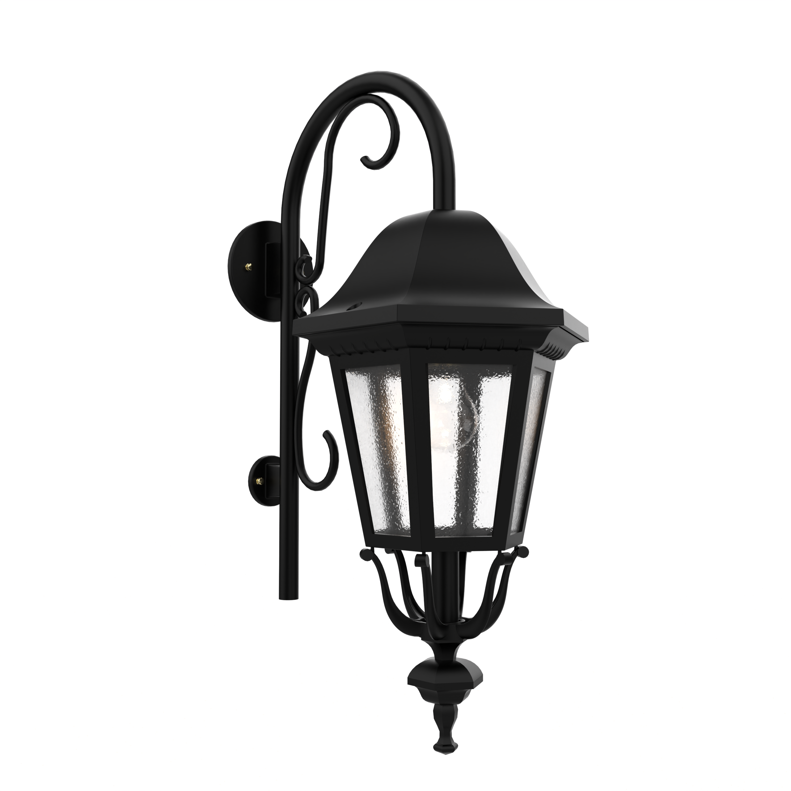 Florence - Luminaire mural extérieur montage vers le bas avec canne fond fermé format moyen - 23798