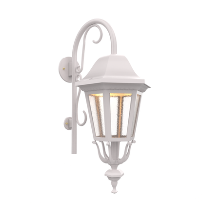 Florence - Luminaire mural extérieur montage vers le bas avec canne fond fermé format moyen - 23798