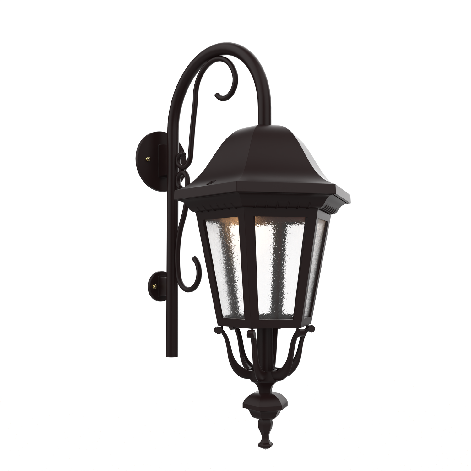 Florence - Luminaire mural extérieur montage vers le bas avec canne fond fermé format moyen - 23798