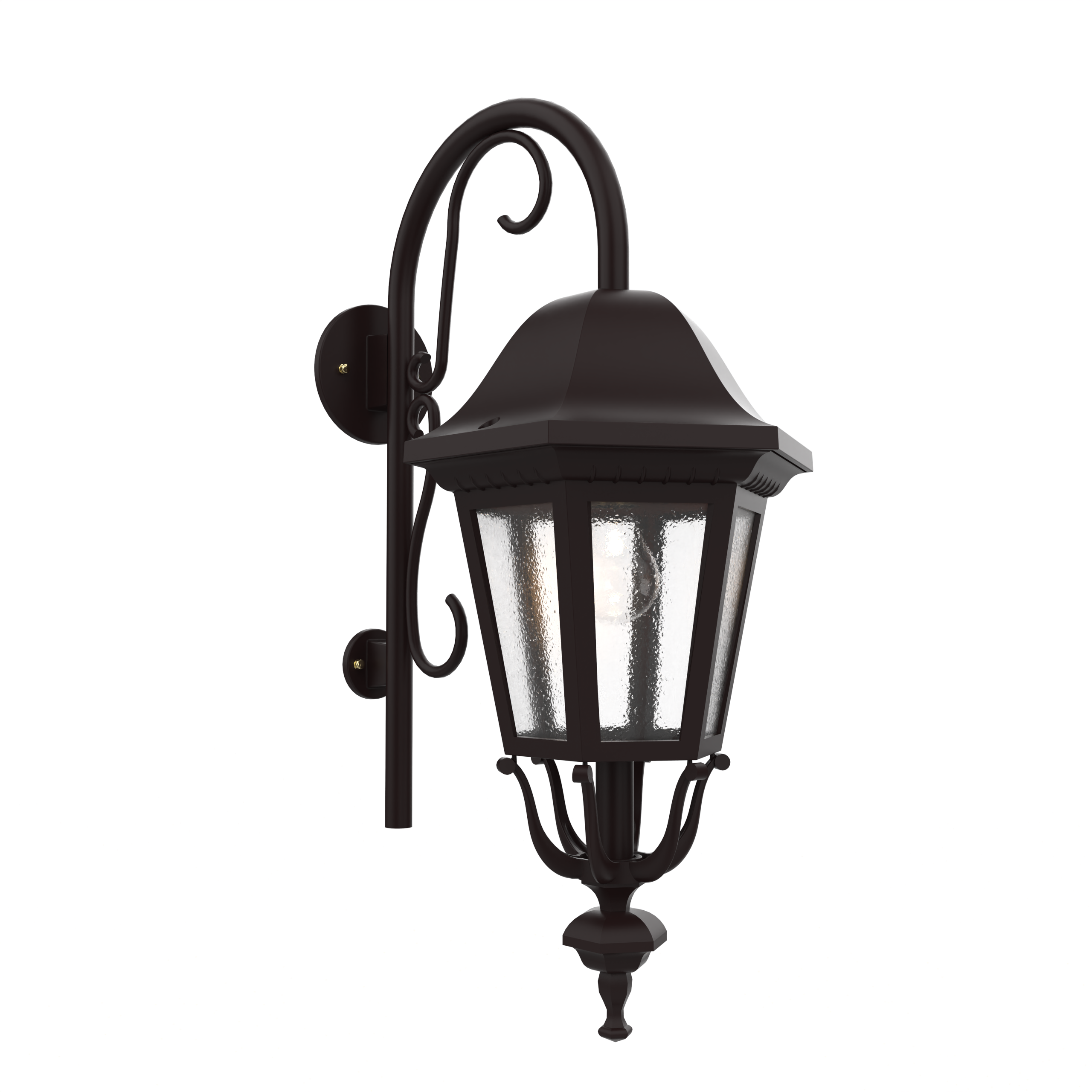 Florence - Luminaire mural extérieur montage vers le bas avec canne fond fermé format moyen - 23798