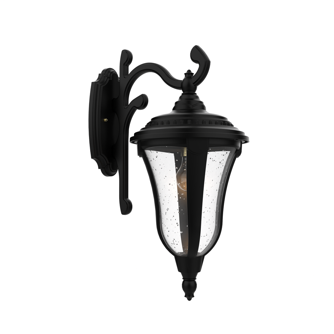 Munich - Luminaire mural extérieur montage bras décoratif vers le bas fond fermé format moyen - 24283