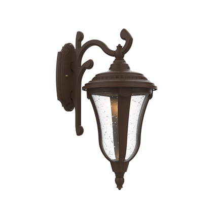 Munich - Luminaire mural extérieur montage bras décoratif vers le bas fond fermé format moyen - 24283