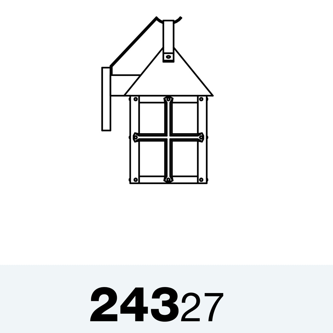 Montebello - Luminaire mural extérieur montage vers la bas fond ouvert format moyen - 24327