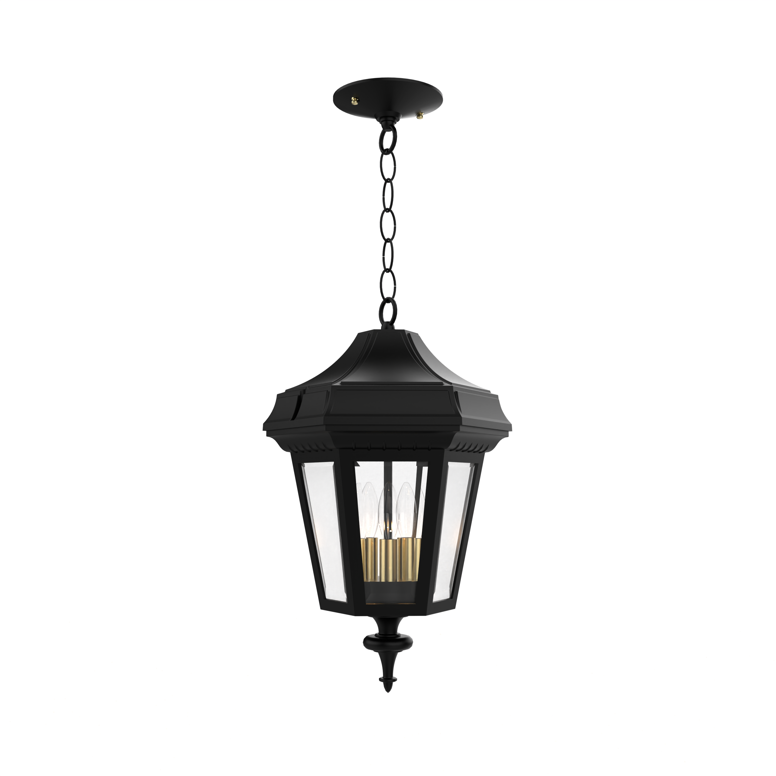 Oxford - Montage au plafond avec chaine fond fermé format moyen - 24855