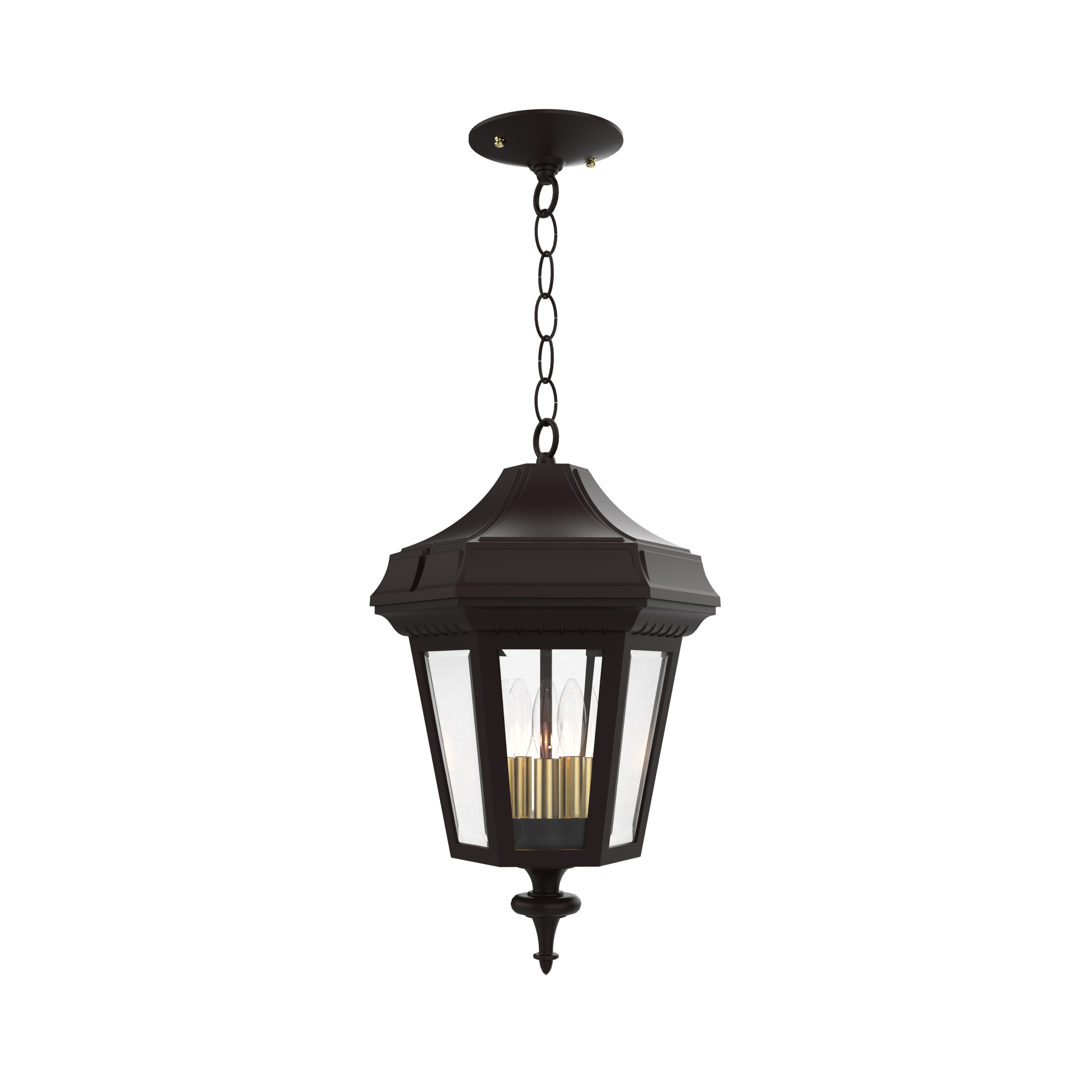 Oxford - Montage au plafond avec chaine fond fermé format moyen - 24855