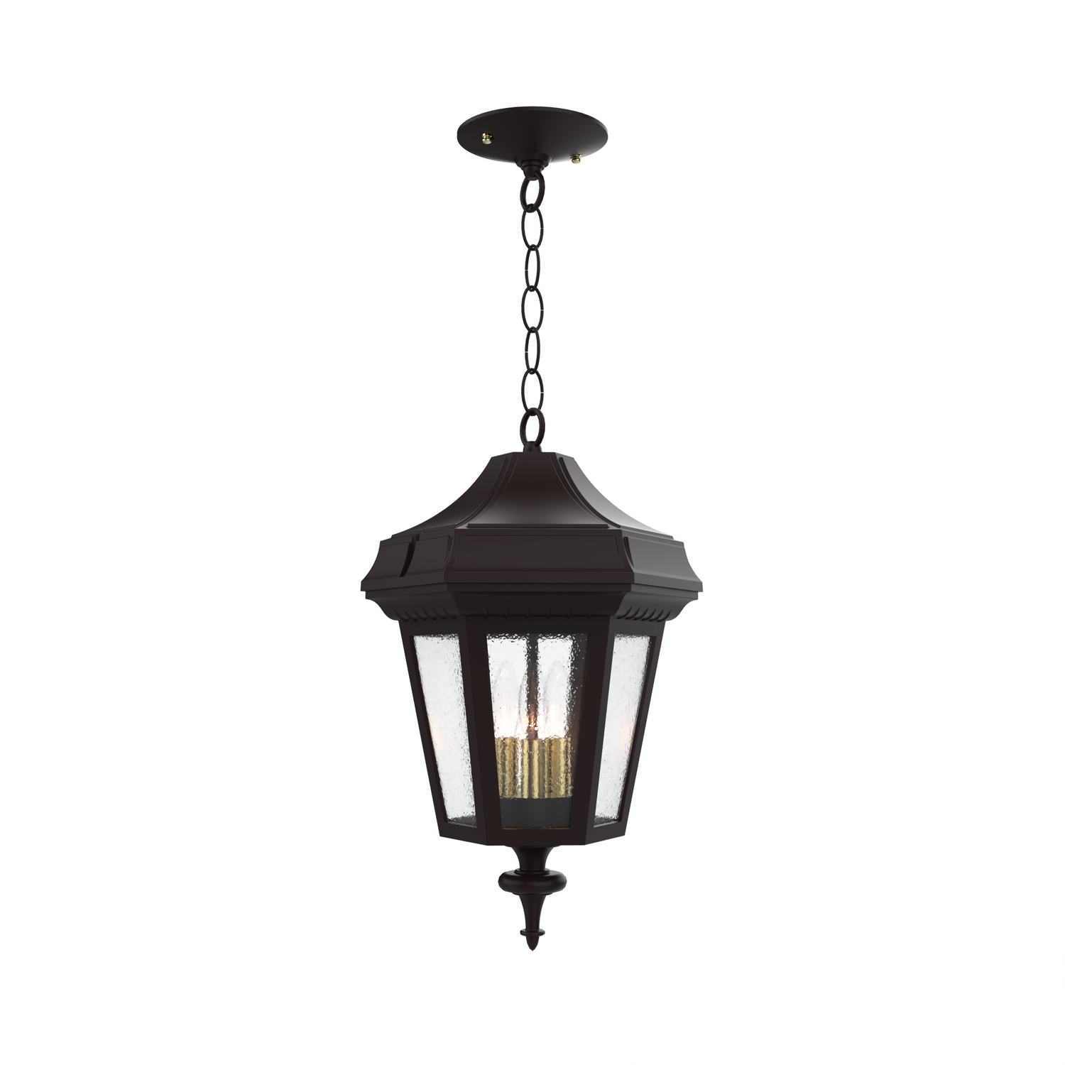 Oxford - Montage au plafond avec chaine fond fermé format moyen - 24855