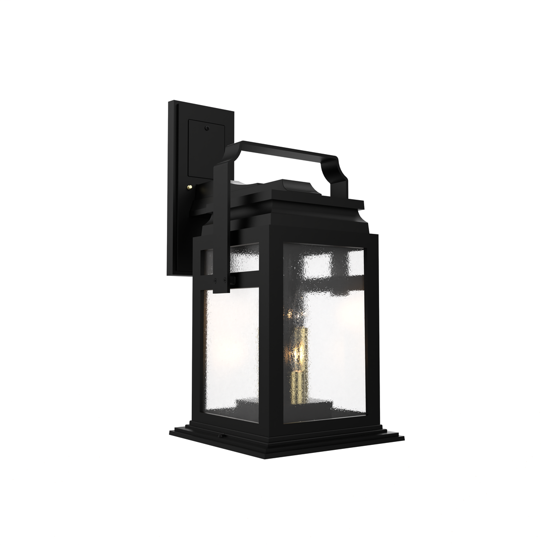 Serie 65e - Luminaire mural extérieur montage vers le bas fond ouvert format moyen - 26501