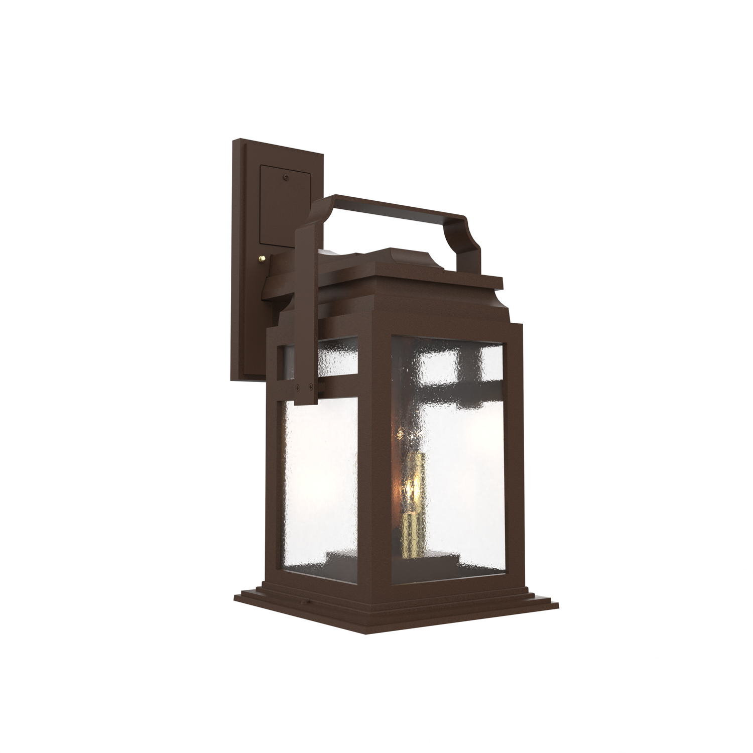 Serie 65e - Luminaire mural extérieur montage vers le bas fond ouvert format moyen - 26501