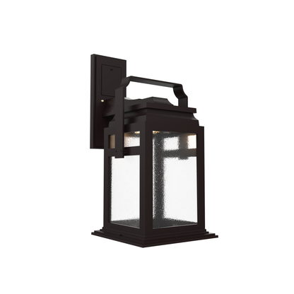 Serie 65e - Luminaire mural extérieur montage vers le bas fond ouvert format moyen - 26501