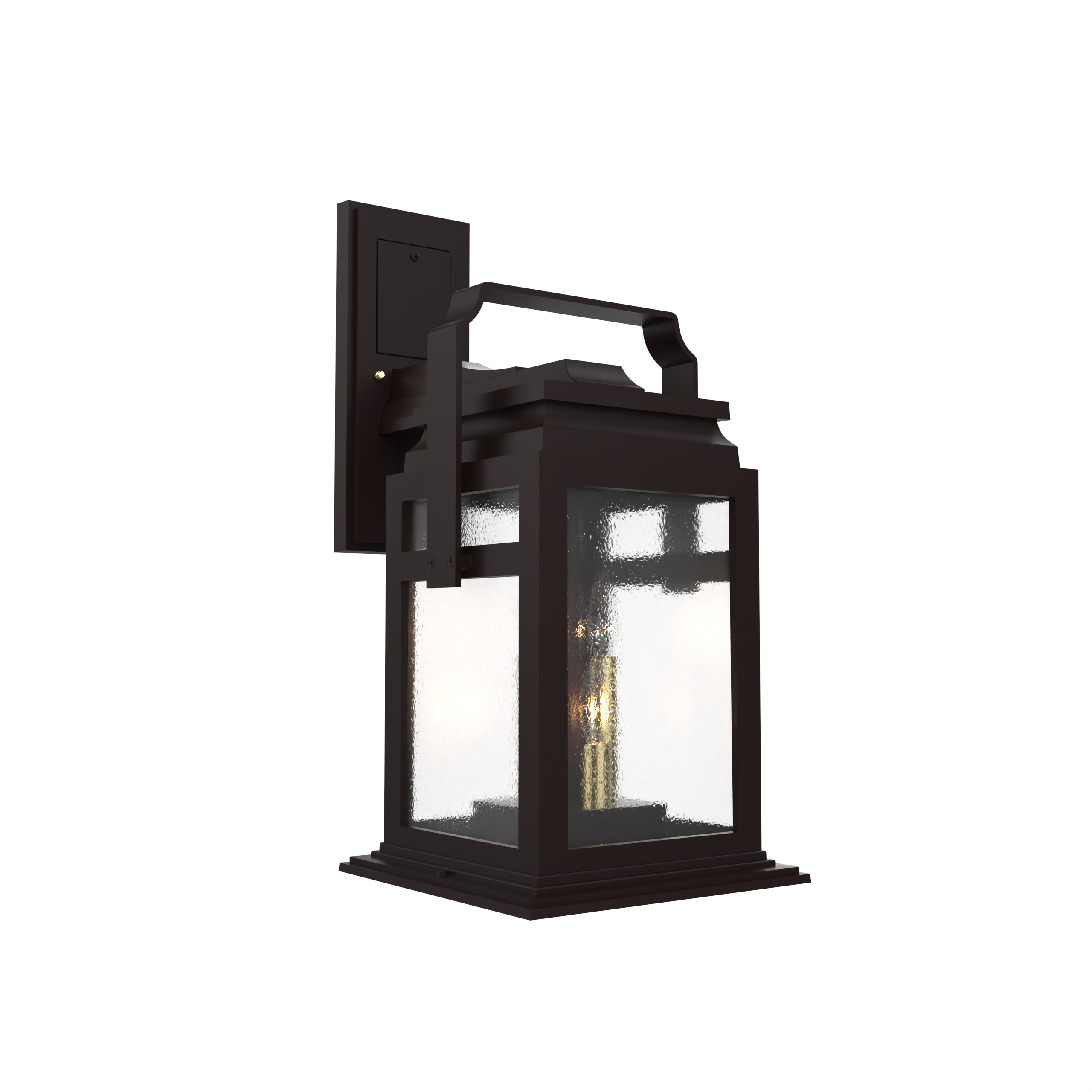 Serie 65e - Luminaire mural extérieur montage vers le bas fond ouvert format moyen - 26501