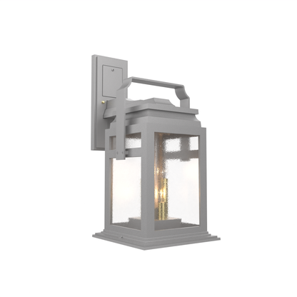 Serie 65e - Luminaire mural extérieur montage vers le bas fond ouvert format moyen - 26501