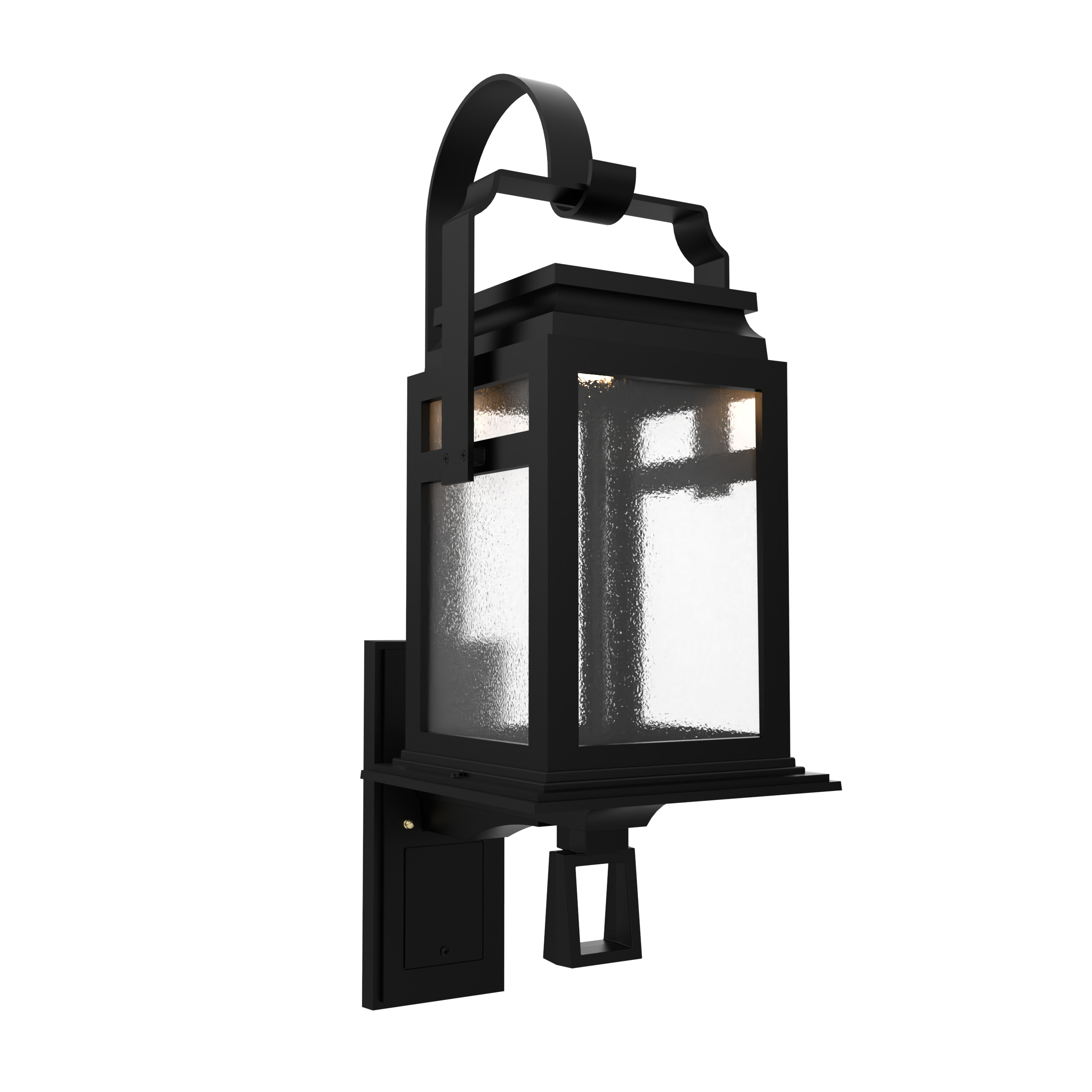 Serie 65e - Luminaire mural extérieur montage vers le haut avec anse format moyen - 26504