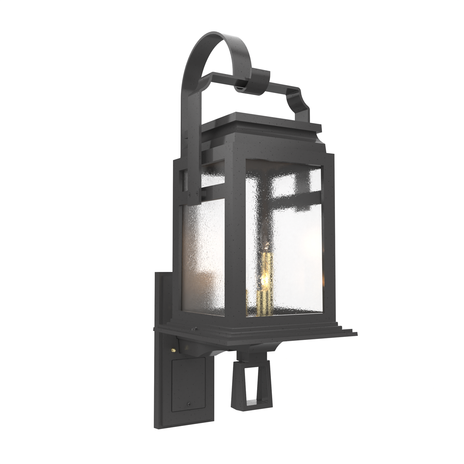 Serie 65e - Luminaire mural extérieur montage vers le haut avec anse format moyen - 26504