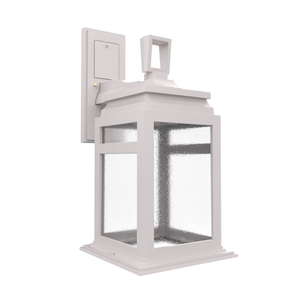 Serie 65e - Luminaire mural extérieur montage vers le bas fond ouvert format moyen - 26601